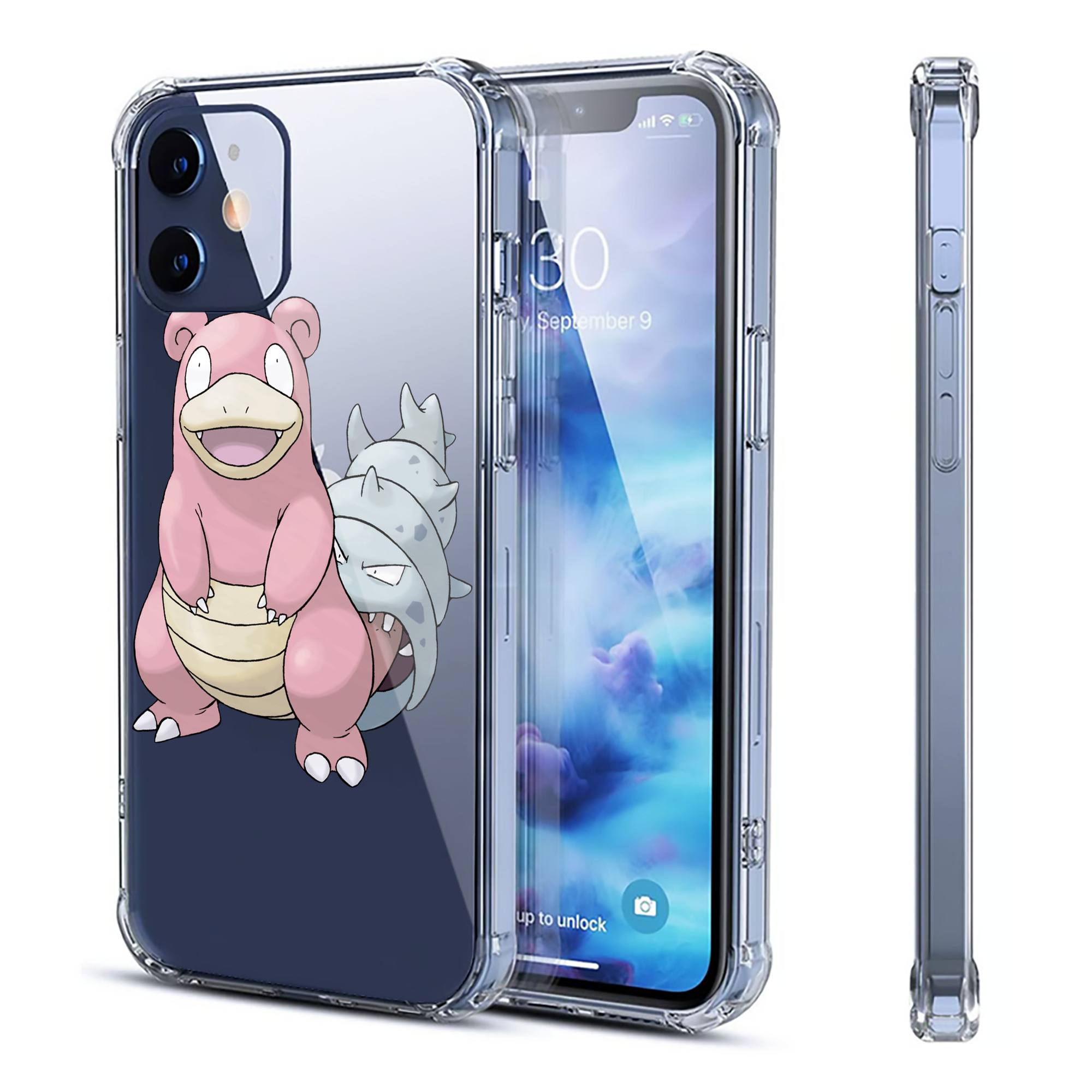 （画像用） ポケットモンスター Pokémon 【iPhone 12シリーズ対応】透明スマホケース（クリアソフトケース）